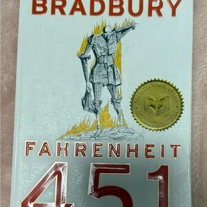 Fahrenheit 451 Book with Gold Seal